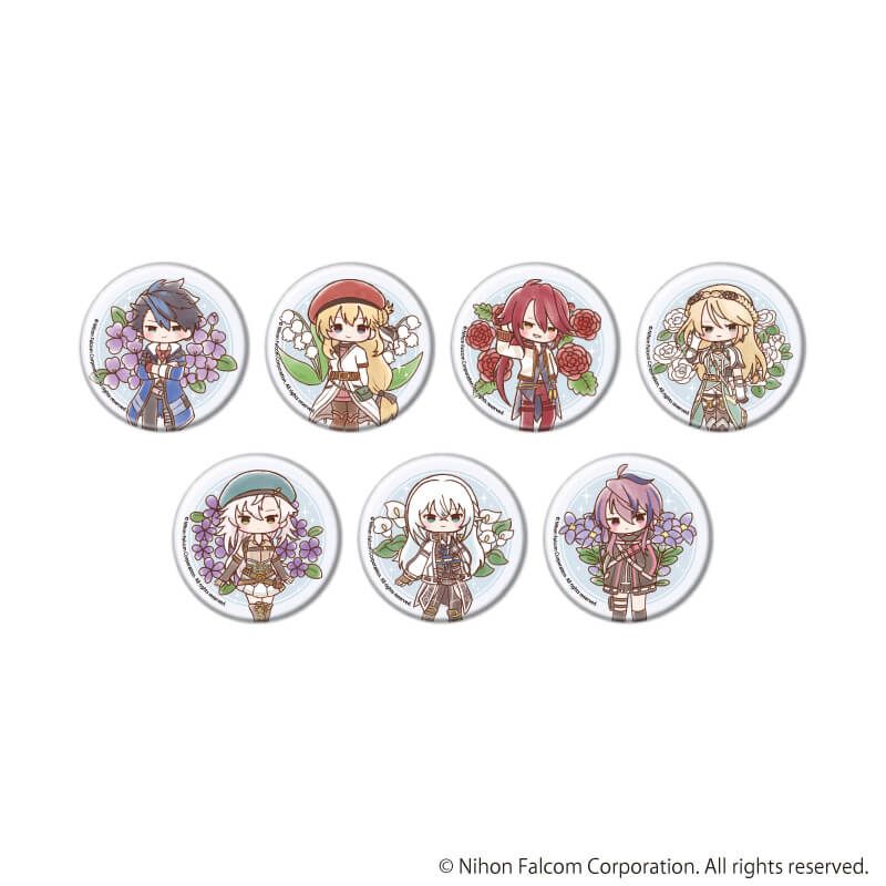 缶バッジ「ファルコム45周年」04/コンプリートセット(全7種)(レトロアートイラスト)