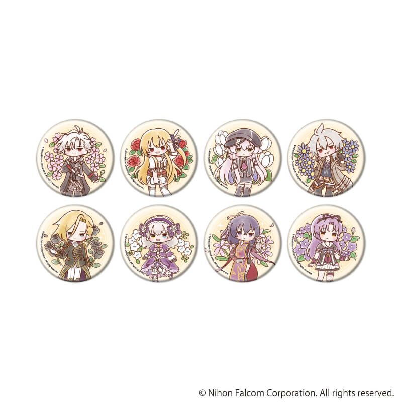 缶バッジ「ファルコム45周年」03/コンプリートセット(全8種)(レトロアートイラスト)