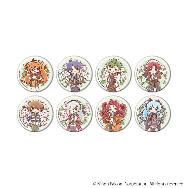 缶バッジ「ファルコム45周年」02/コンプリートセット(全8種)(レトロアートイラスト)