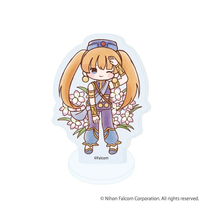 アクリルぷちスタンド「ファルコム45周年」05/ブラインド(8種)(レトロアートイラスト)