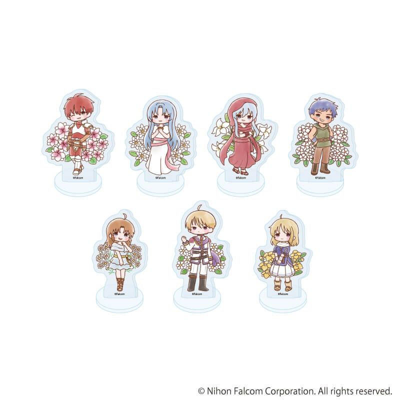 アクリルぷちスタンド「ファルコム45周年」04/ブラインド(7種)(レトロアートイラスト)