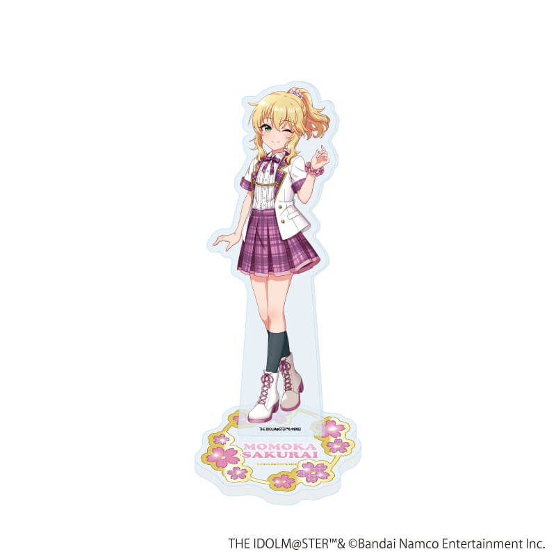 アクリルスタンド「アイドルマスター シンデレラガールズ」27/櫻井桃華 制服アイドル衣装風(描き下ろしイラスト)
