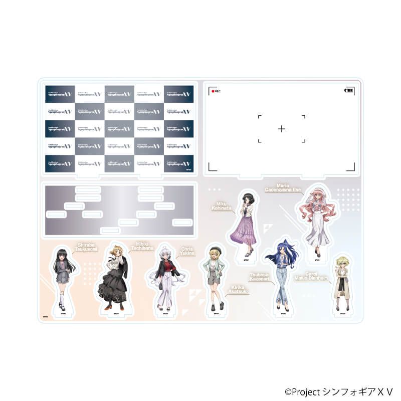 アクリルジオラマ「戦姫絶唱シンフォギアＸＶ」01/集合デザイン 雑誌モデルVer.(描き下ろしイラスト)