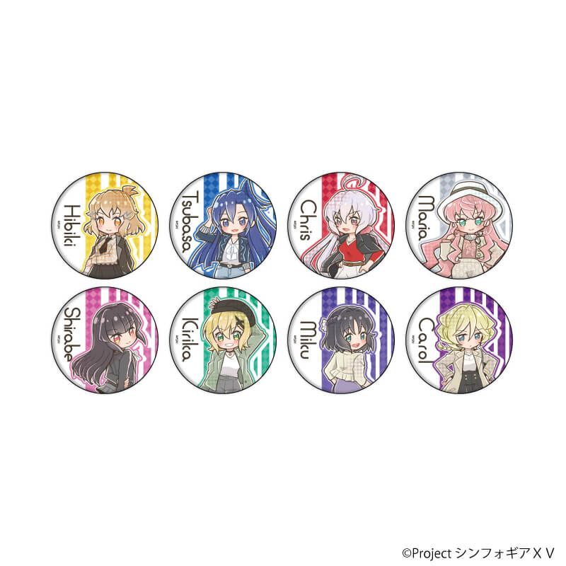 缶バッジ「戦姫絶唱シンフォギアＸＶ」29/ブラインド(8種) 雑誌モデルVer.(POP Artイラスト)