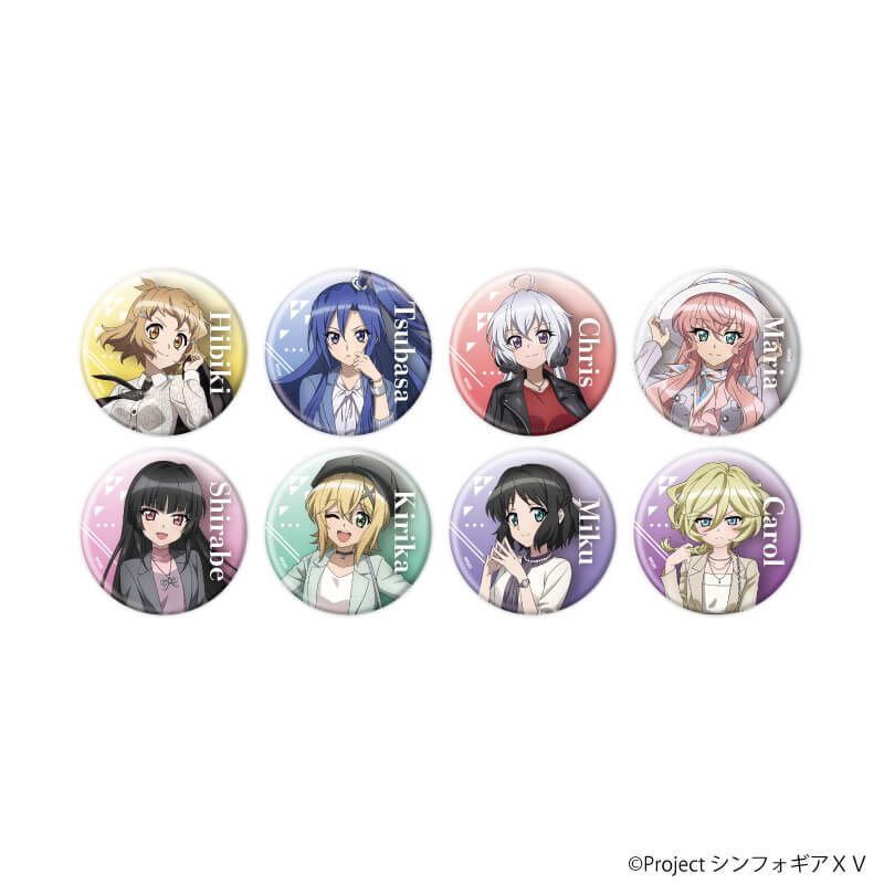 缶バッジ「戦姫絶唱シンフォギアＸＶ」28/ブラインド(8種) 雑誌モデルVer.(描き下ろしイラスト)