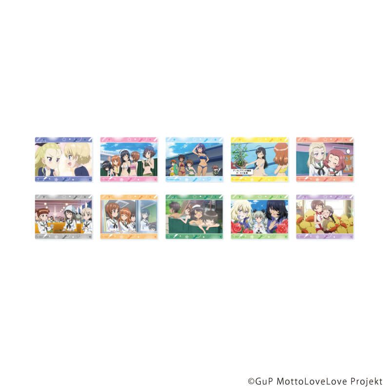 アクリルカード「ガールズ＆パンツァー もっとらぶらぶ作戦です！」07/コンプリートセット(全10種)(場面写イラスト)
