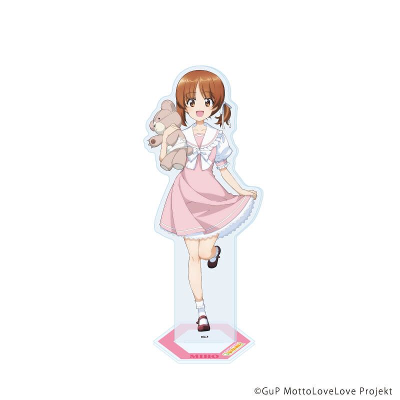 アクリルスタンド「ガールズ＆パンツァー もっとらぶらぶ作戦です！」27/西住 みほ 制服アレンジver.(描き下ろしイラスト)