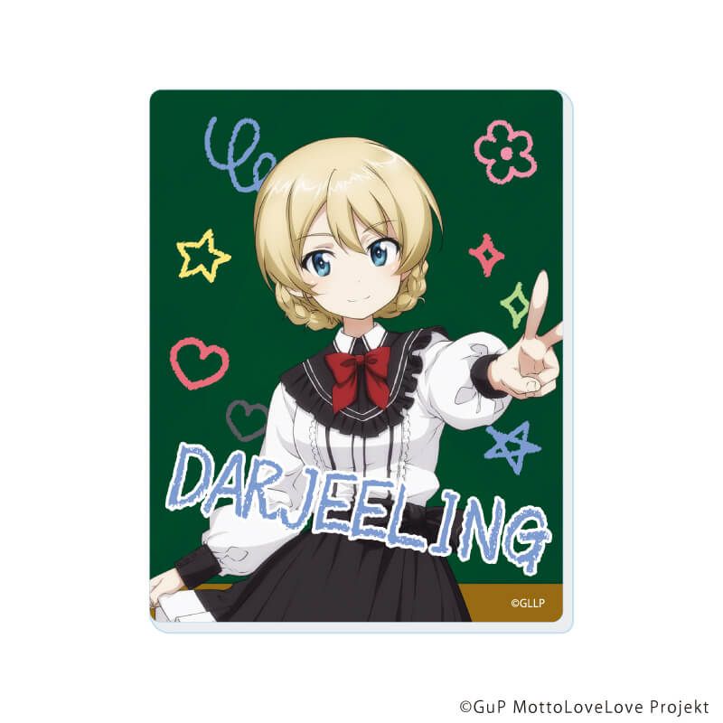 アクリルカード「ガールズ＆パンツァー もっとらぶらぶ作戦です！」06/制服アレンジver. コンプリートセット(全6種)(描き下ろしイラスト)