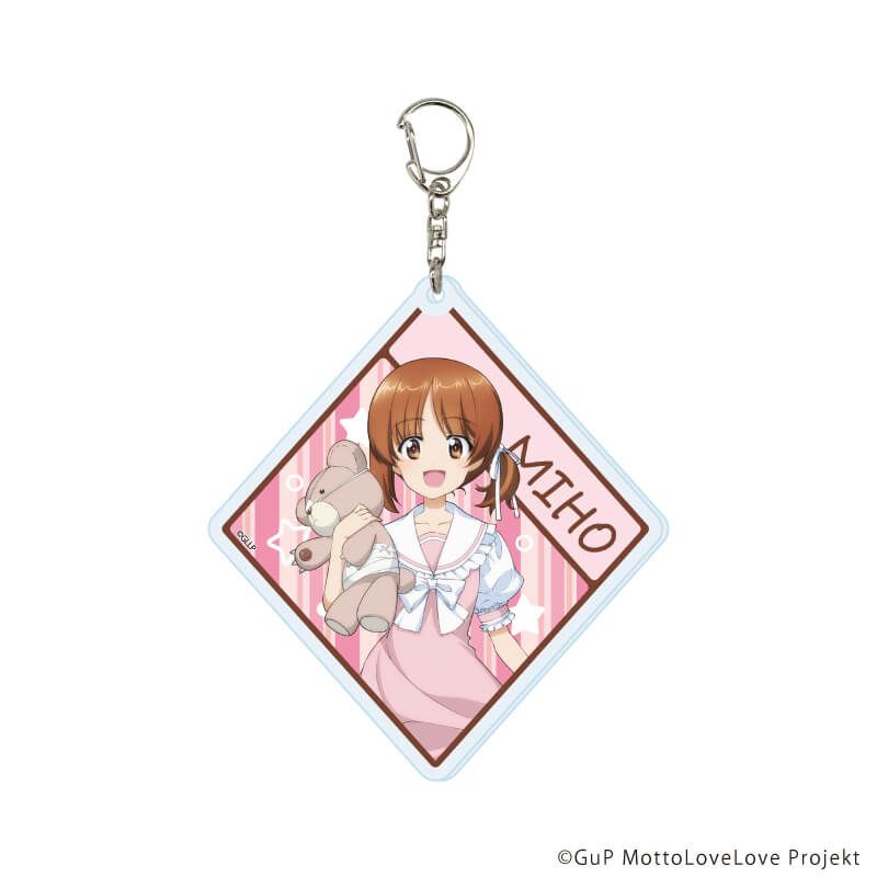 アクリルキーホルダー「ガールズ＆パンツァー もっとらぶらぶ作戦です！」09/制服アレンジver. コンプリートセット(全6種)(描き下ろしイラスト)