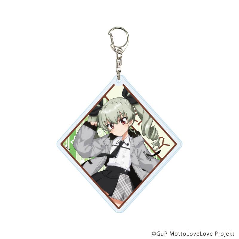 アクリルキーホルダー「ガールズ＆パンツァー もっとらぶらぶ作戦です！」09/制服アレンジver. コンプリートセット(全6種)(描き下ろしイラスト)