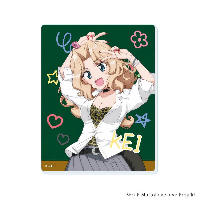 アクリルカード「ガールズ＆パンツァー もっとらぶらぶ作戦です！」06/制服アレンジver. トレーディング(6種)(描き下ろしイラスト)