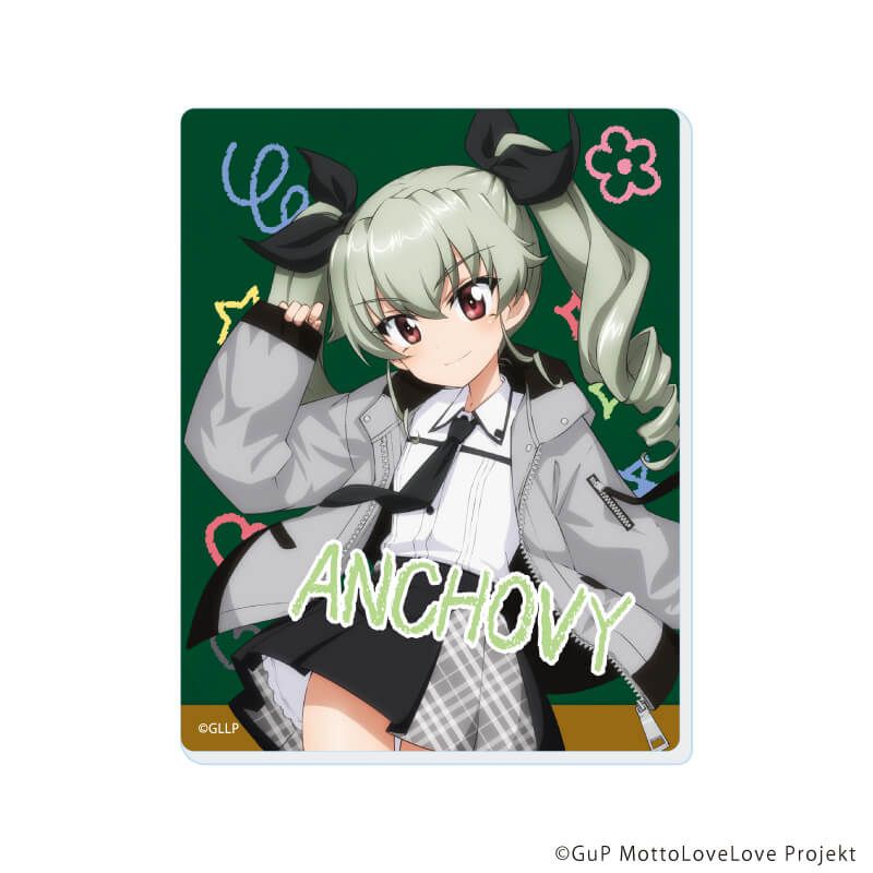 アクリルカード「ガールズ＆パンツァー もっとらぶらぶ作戦です！」06/制服アレンジver. トレーディング(6種)(描き下ろしイラスト)