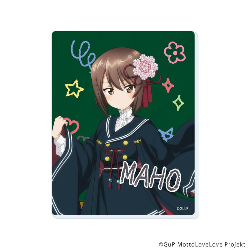 アクリルカード「ガールズ＆パンツァー もっとらぶらぶ作戦です！」06/制服アレンジver. トレーディング(6種)(描き下ろしイラスト)