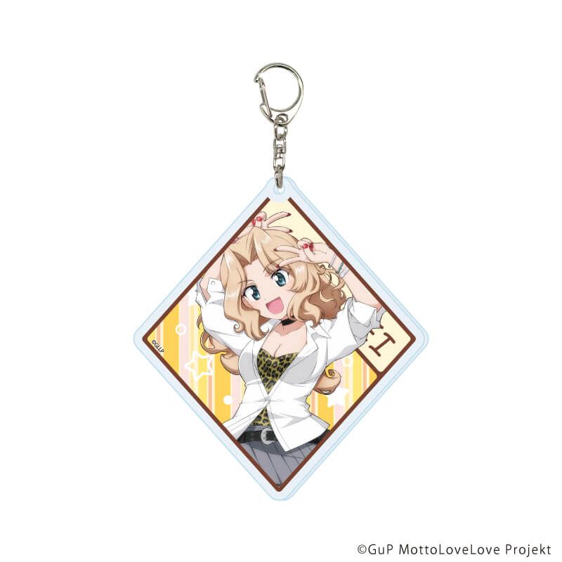アクリルキーホルダー「ガールズ＆パンツァー もっとらぶらぶ作戦です！」09/制服アレンジver. トレーディング(6種)(描き下ろしイラスト)