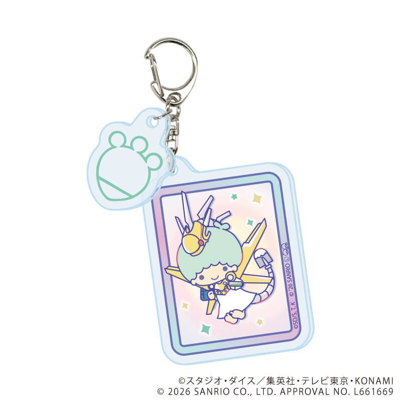 パーツ付きアクリルキーホルダー「遊☆戯☆王5D's×サンリオキャラクターズ」01/コンプリートセット(全6種)(コラボイラスト)