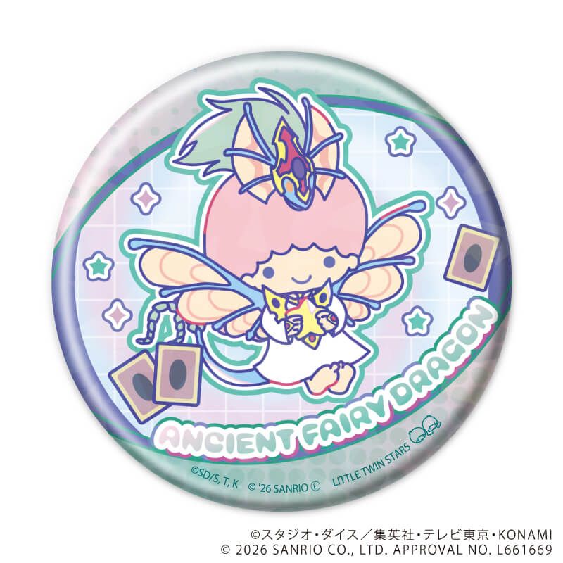 ホログラム缶バッジ(65ｍｍ)「遊☆戯☆王5D's×サンリオキャラクターズ」01/コンプリートセット(全6種)(コラボイラスト)