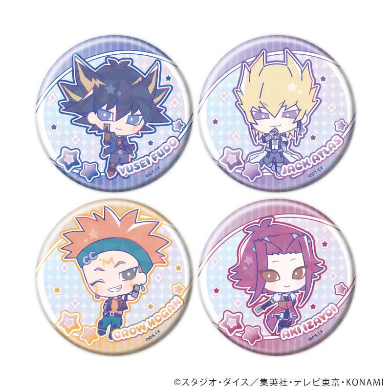 ホログラム缶バッジ(65ｍｍ)「遊☆戯☆王5D's Design produced by Sanrio」01/ブラインド(4種)(コラボイラスト)