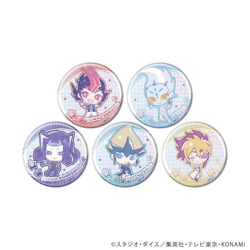 ホログラム缶バッジ(65ｍｍ)「遊☆戯☆王ZEXAL Design produced by Sanrio」01/ブラインド(5種)(コラボイラスト)