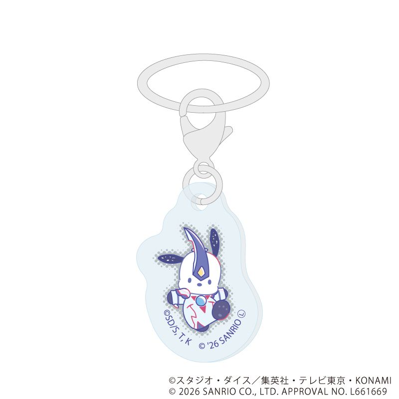 めじるしチャーム「遊☆戯☆王デュエルモンスターズGX×サンリオキャラクターズ」01/コンプリートセット(全9種)(コラボイラスト)