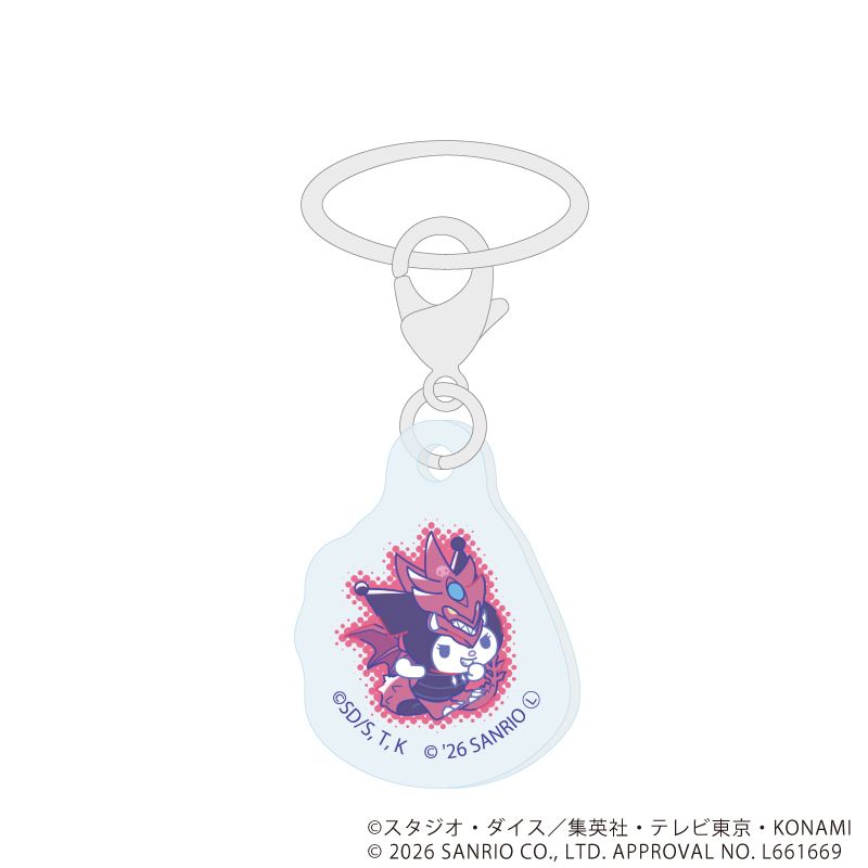 めじるしチャーム「遊☆戯☆王デュエルモンスターズ×サンリオキャラクターズ」01/コンプリートセット(全10種)(コラボイラスト)