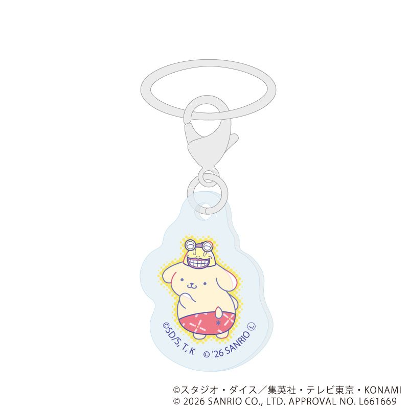 めじるしチャーム「遊☆戯☆王デュエルモンスターズGX×サンリオキャラクターズ」01/ブラインド(9種)(コラボイラスト)