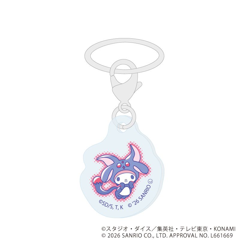 めじるしチャーム「遊☆戯☆王デュエルモンスターズGX×サンリオキャラクターズ」01/ブラインド(9種)(コラボイラスト)