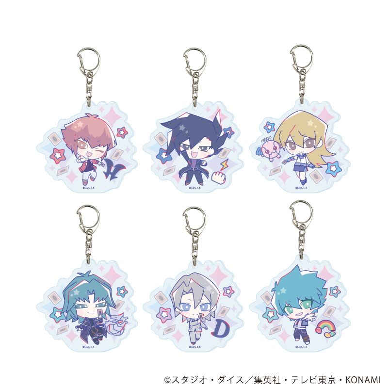 アクリルキーホルダー「遊☆戯☆王デュエルモンスターズGX Design produced by Sanrio」01/ブラインド(6種)(コラボイラスト)
