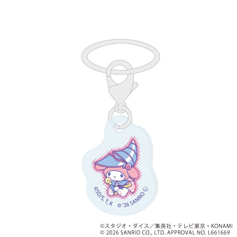 めじるしチャーム「遊☆戯☆王デュエルモンスターズ×サンリオキャラクターズ」01/ブラインド(10種)(コラボイラスト)