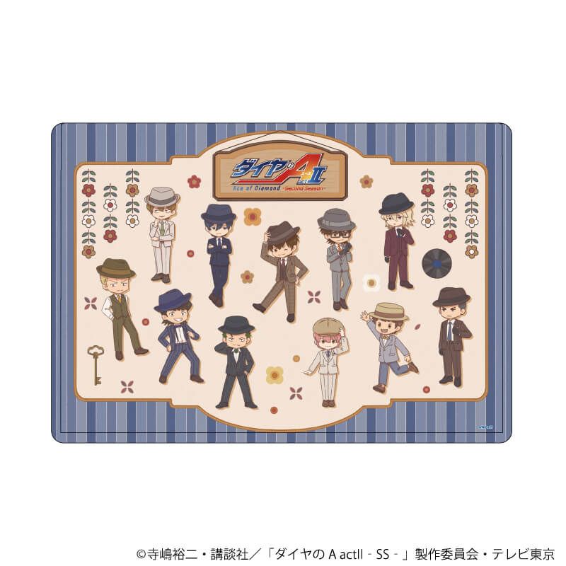 キャラクリアケース「TVアニメ『ダイヤのA actⅡ -Second Season-』」02/集合デザイン(レトロアートイラスト)