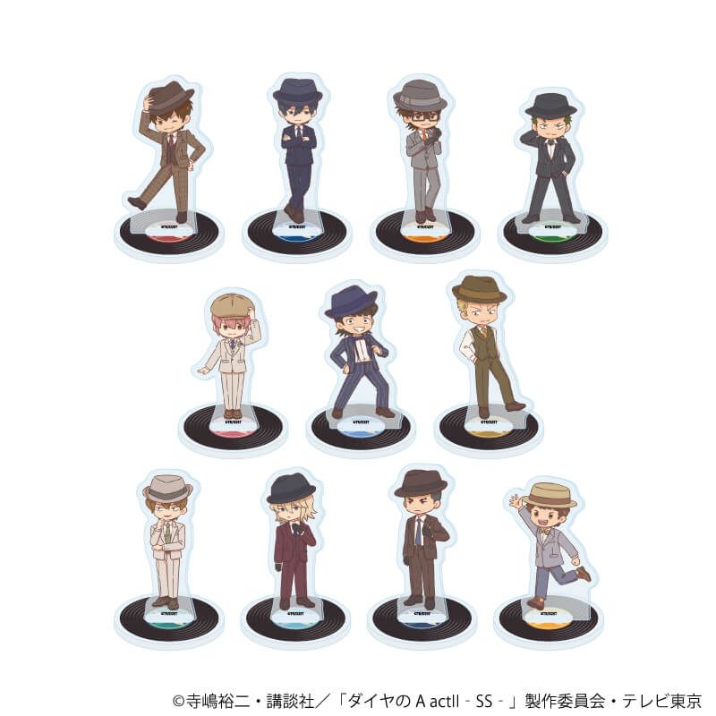 アクリルぷちスタンド「TVアニメ『ダイヤのA actⅡ -Second Season-』」03/コンプリートセット(全11種)(レトロアートイラスト)