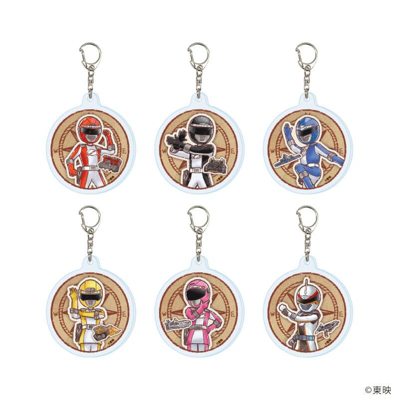 アクリルキーホルダー「轟轟戦隊ボウケンジャー」01/コンプリートセット(全6種)(グラフアートイラスト)