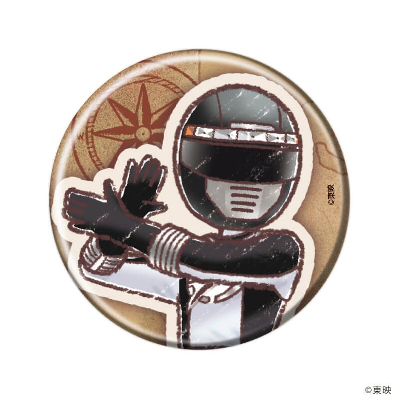 缶バッジ「轟轟戦隊ボウケンジャー」01/ブラインド(6種)(グラフアートイラスト)