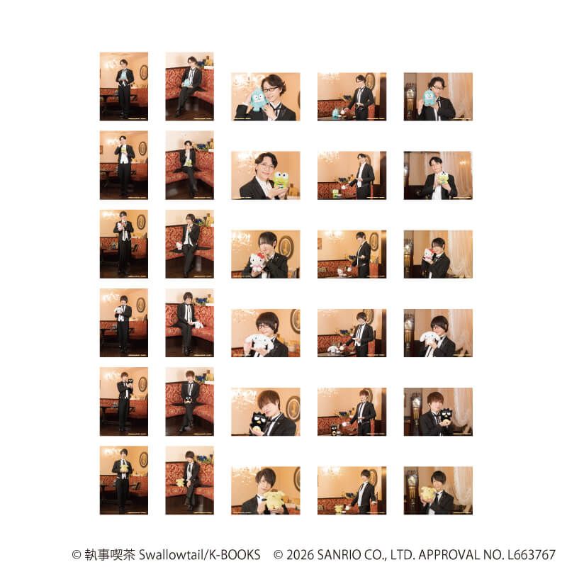 L版ブロマイド3枚セット「執事喫茶スワロウテイル×サンリオキャラクターズ」01/ブラインド(30種)
