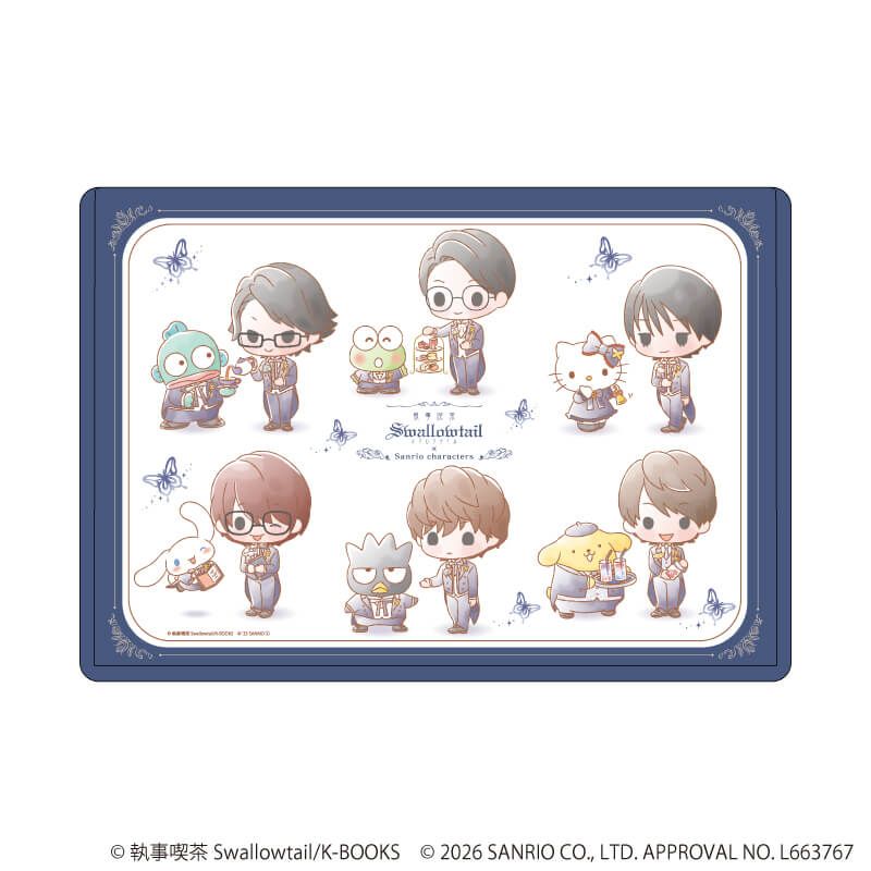 キャラクリアケース「執事喫茶スワロウテイル×サンリオキャラクターズ」01/集合デザイン(コラボイラスト)