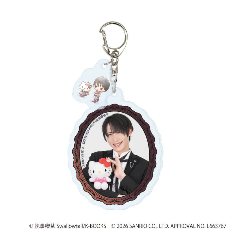 パーツ付きアクリルキーホルダー「執事喫茶スワロウテイル×サンリオキャラクターズ」01/コンプリートセット(全6種)