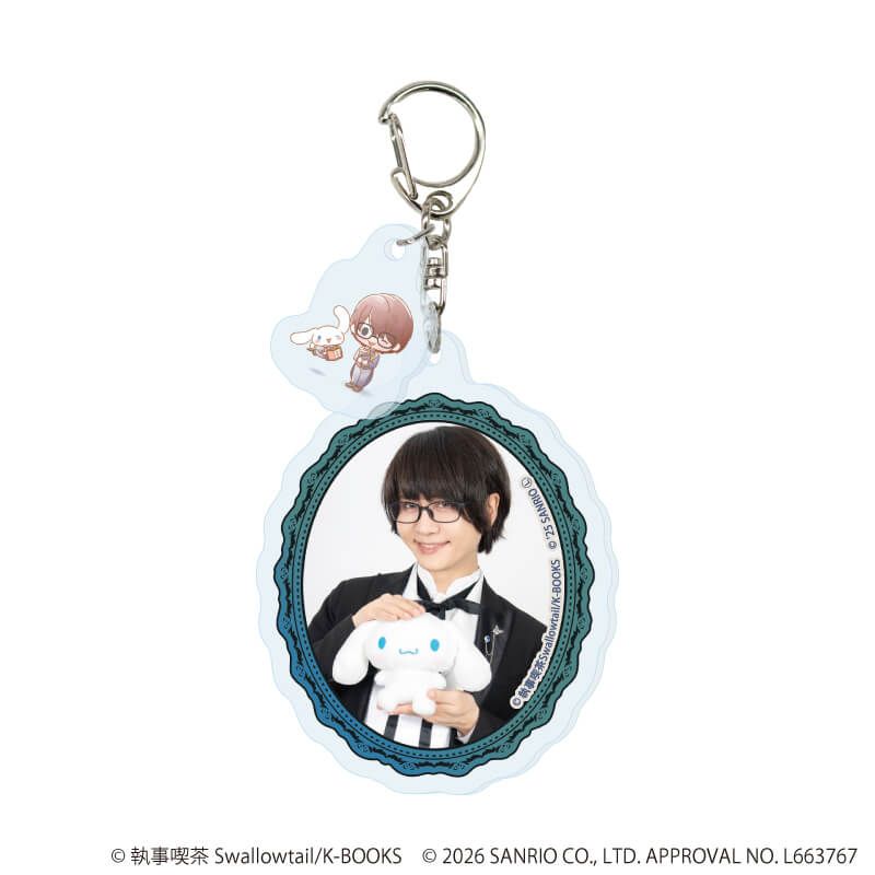 パーツ付きアクリルキーホルダー「執事喫茶スワロウテイル×サンリオキャラクターズ」01/コンプリートセット(全6種)