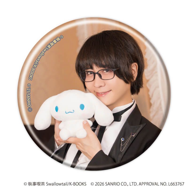 缶バッジ「執事喫茶スワロウテイル×サンリオキャラクターズ」01/コンプリートセット(全12種)