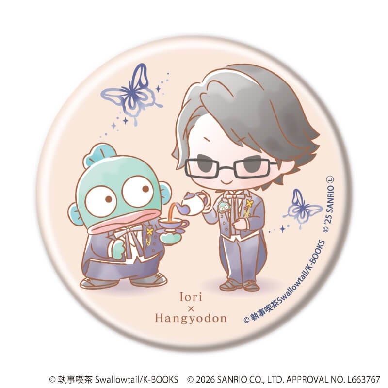 缶バッジ「執事喫茶スワロウテイル×サンリオキャラクターズ」01/コンプリートセット(全12種)