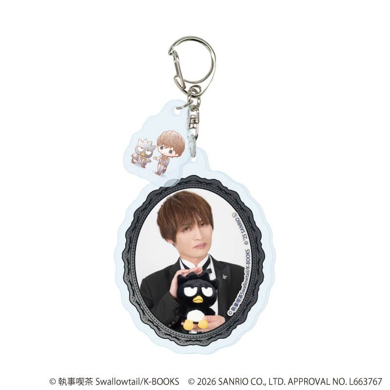 パーツ付きアクリルキーホルダー「執事喫茶スワロウテイル×サンリオキャラクターズ」01/ブラインド(6種)