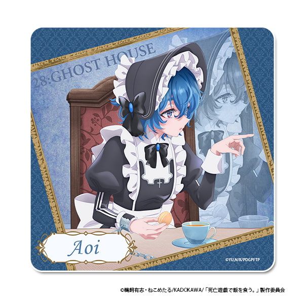 TVアニメ「死亡遊戯で飯を食う。」 ラバーマットコースター【青井】