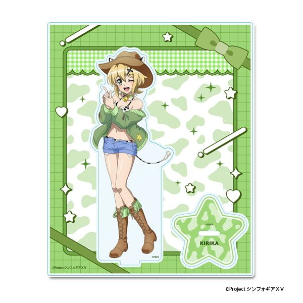 戦姫絶唱シンフォギアＸＶ 描き下ろし アクリルスタンド【暁 切歌】カウガールver.