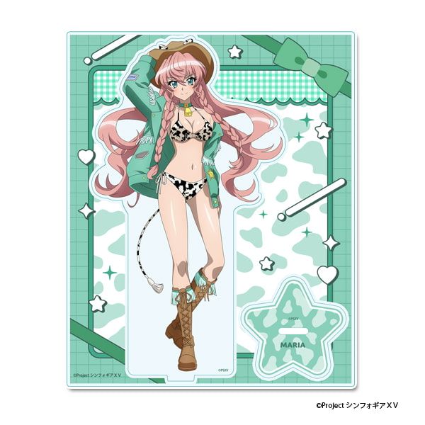 戦姫絶唱シンフォギアＸＶ 描き下ろし アクリルスタンド【マリア・カデンツァヴナ・イヴ】カウガールver.