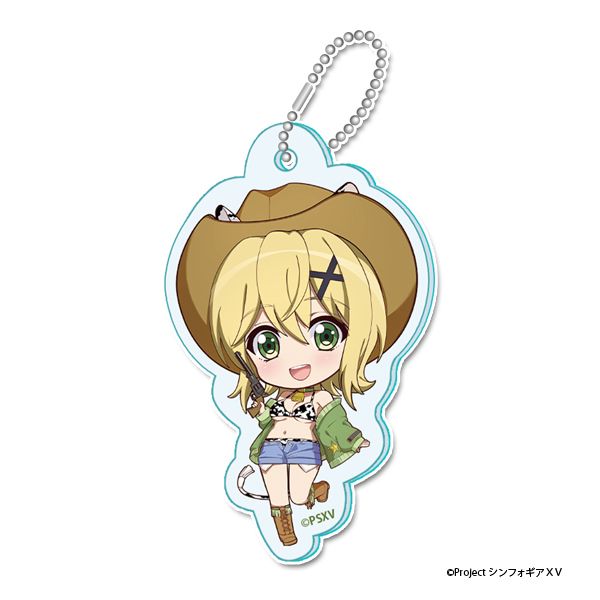 戦姫絶唱シンフォギアＸＶ ぷちちょこミニアクリルキーホルダー【暁 切歌】カウガールver.