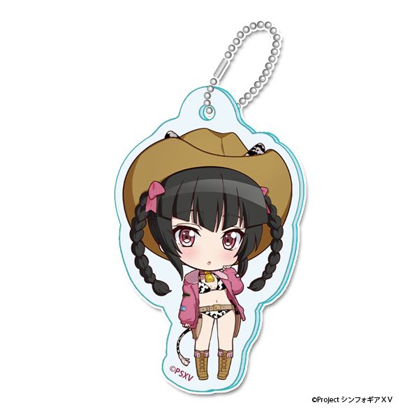 戦姫絶唱シンフォギアＸＶ ぷちちょこミニアクリルキーホルダー【月読 調】カウガールver.