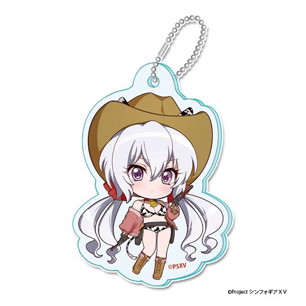 戦姫絶唱シンフォギアＸＶ ぷちちょこミニアクリルキーホルダー【雪音クリス】カウガールver.