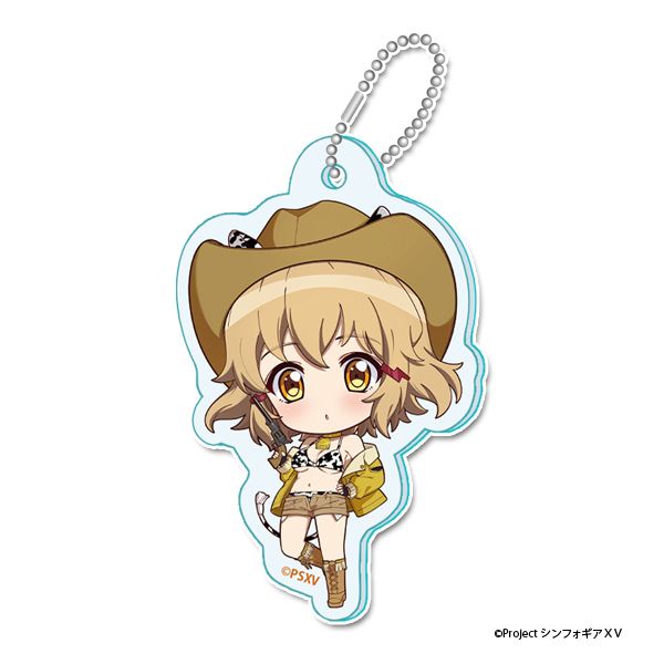 戦姫絶唱シンフォギアＸＶ ぷちちょこミニアクリルキーホルダー【立花 響】カウガールver.