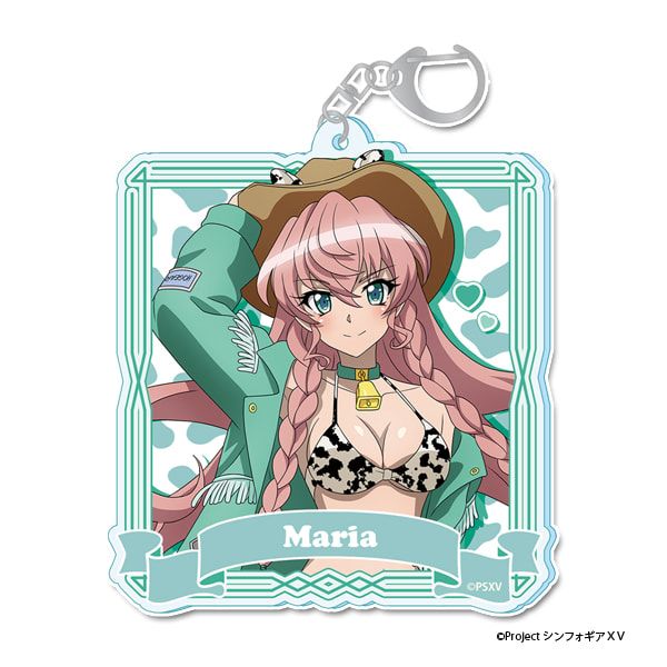 戦姫絶唱シンフォギアＸＶ 描き下ろし アクリルキーホルダー【マリア・カデンツァヴナ・イヴ】カウガールver.