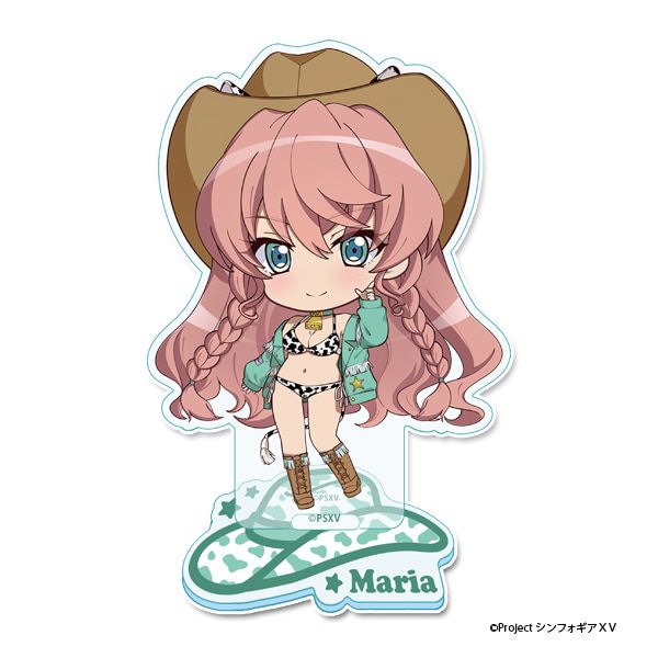 戦姫絶唱シンフォギアＸＶ ぷちちょこアクリルスタンド【マリア・カデンツァヴナ・イヴ】カウガールver.