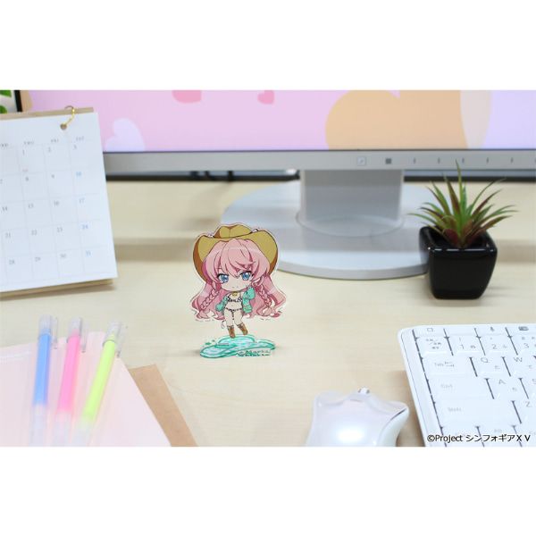戦姫絶唱シンフォギアＸＶ ぷちちょこアクリルスタンド【マリア・カデンツァヴナ・イヴ】カウガールver.