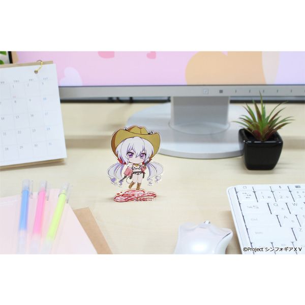 戦姫絶唱シンフォギアＸＶ ぷちちょこアクリルスタンド【雪音クリス】カウガールver.